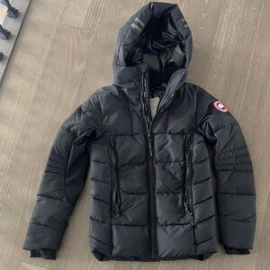 Canada Goose Black Hooded Puffer HyBridge® Coat